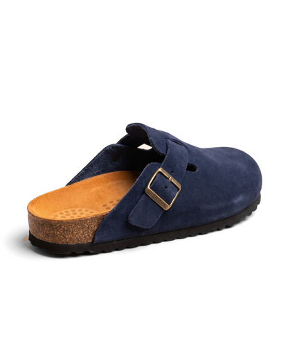 LUXIVANO Sabot Daim - Bleu marine - image 1