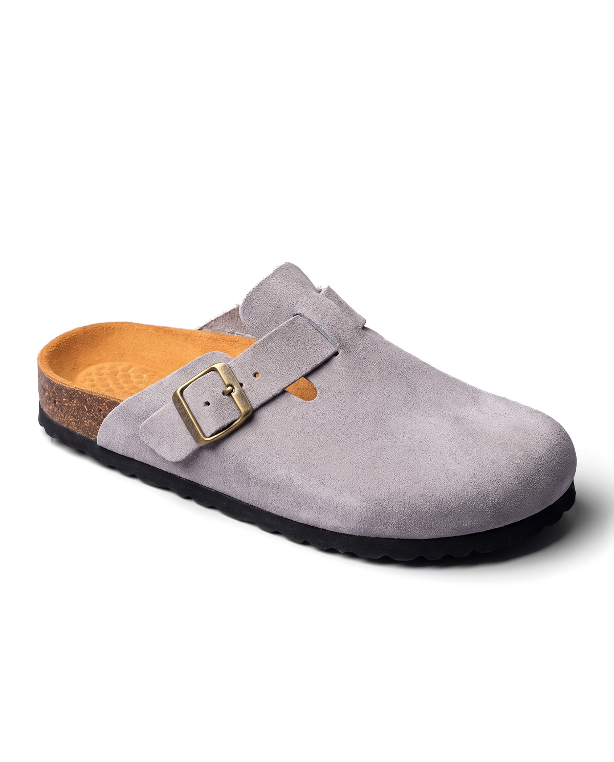 LUXIVANO Sabot Daim - Gris clair - image 2